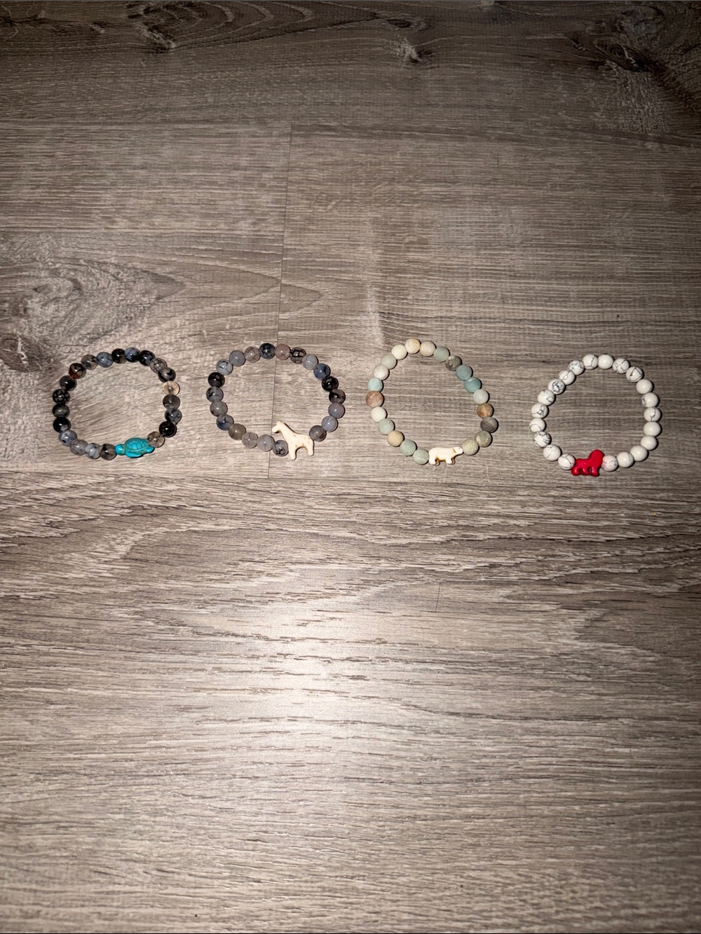 Beaded Animal Fahlo Charm Bracelets - Multicolor Set of 4